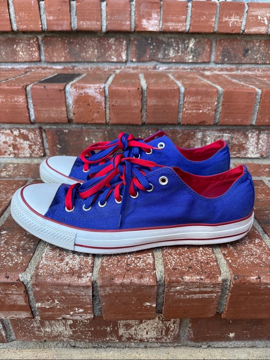 Converse Chuck Taylor All Star Mazarine Blue Low Top Men 13 Women 15 Sneakers - Picture 3 of 8